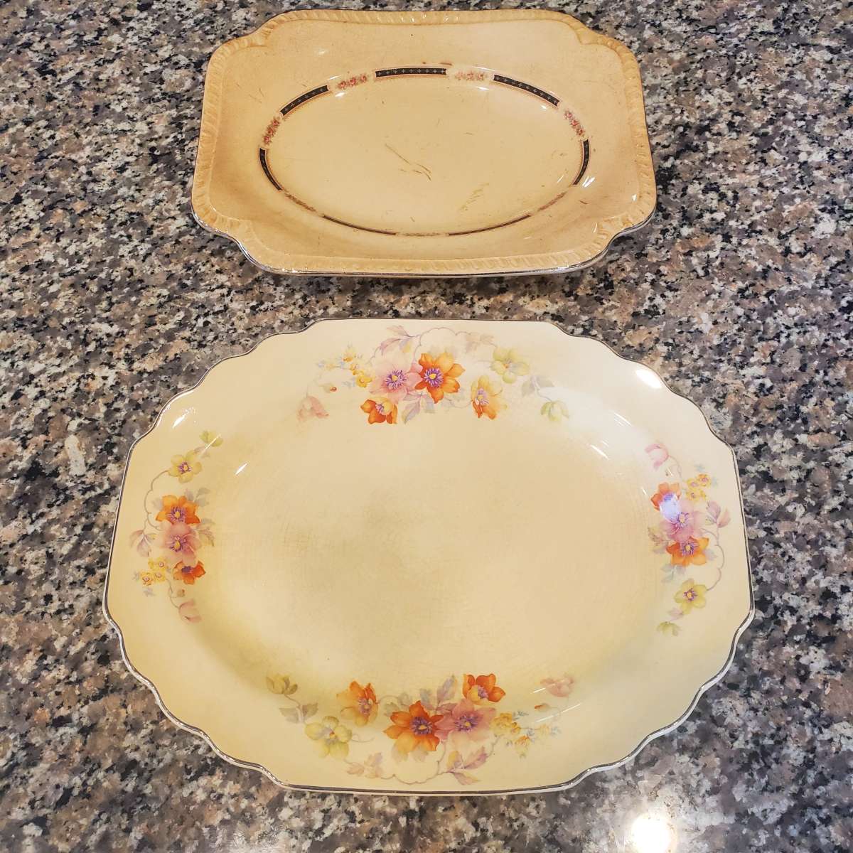 2 Vintage 1940s Platters