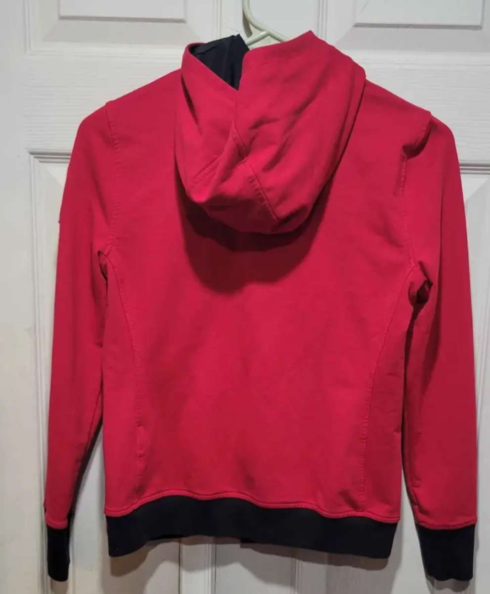 LRL Ralph Lauren Red and Black Hooded Athletic Jacket Woman