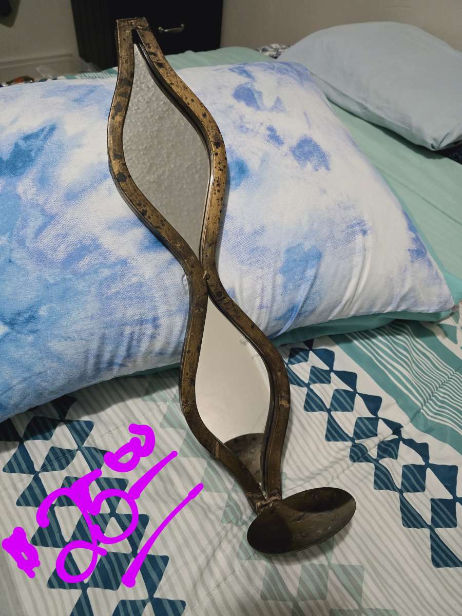 Vintage Wall Mirror Candle Holder