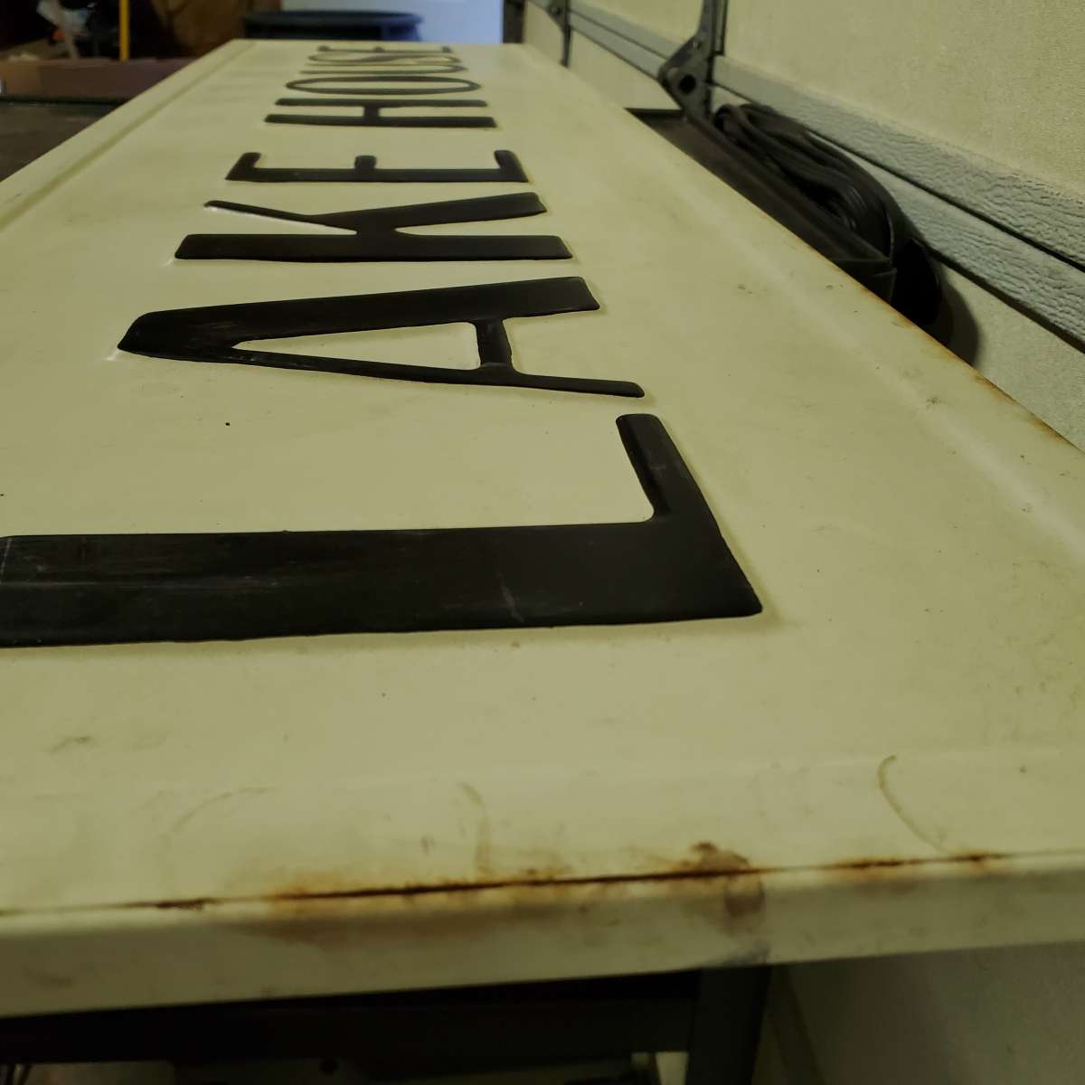 Lake House Metal Sign  48 x 12  Rustic  RRR Signs