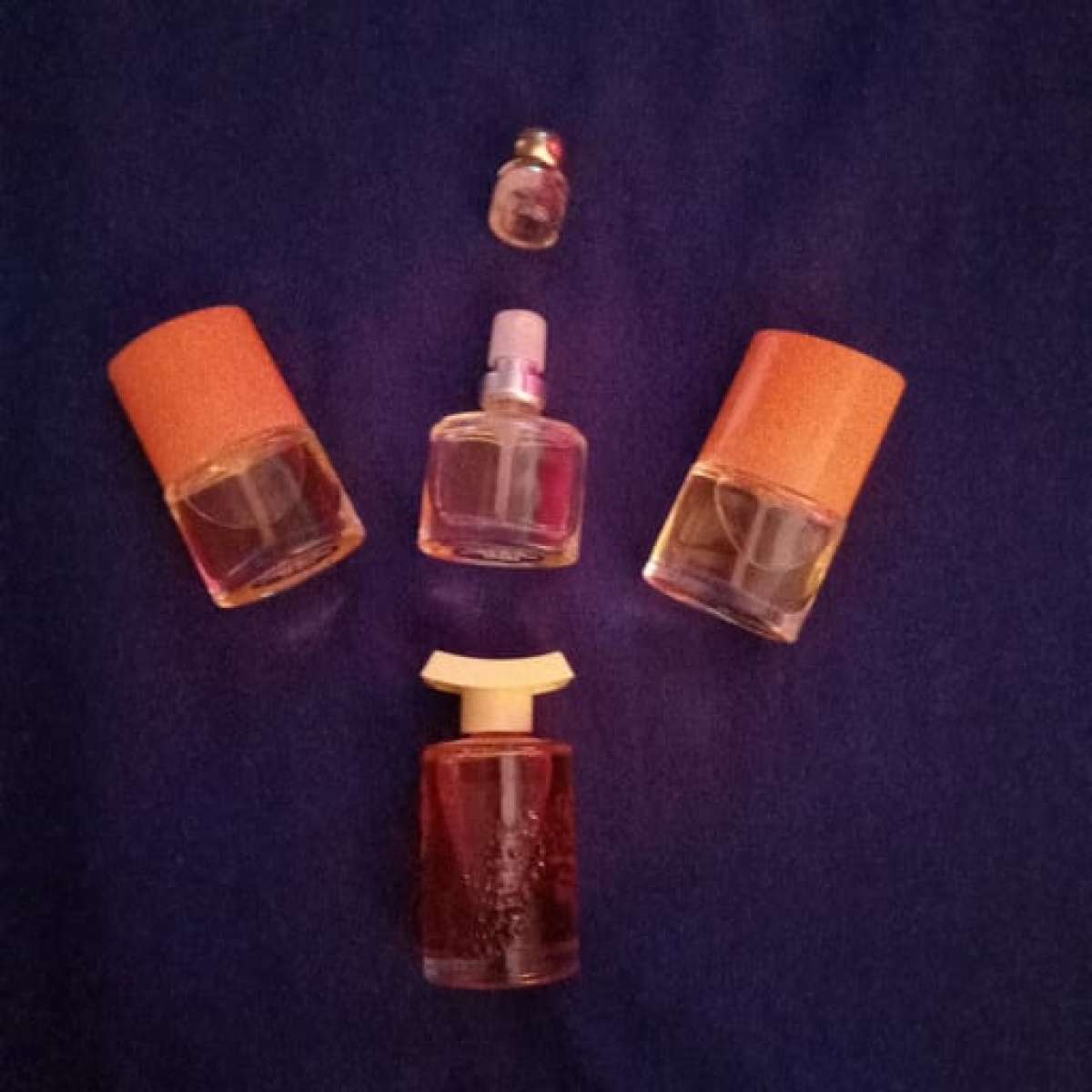 group of vintage avon perfume bottles