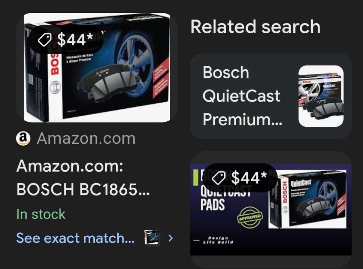 Open Box Unused Bosch Premium Brake Kit