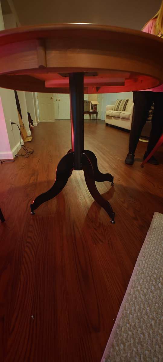 3 Piece Dining Room Set  Solid Maple Table w 2 Mid Century C