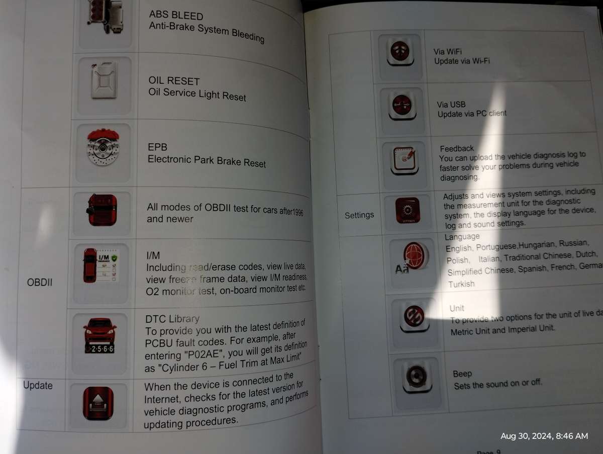 Ancel FX 5000 full system scan tool