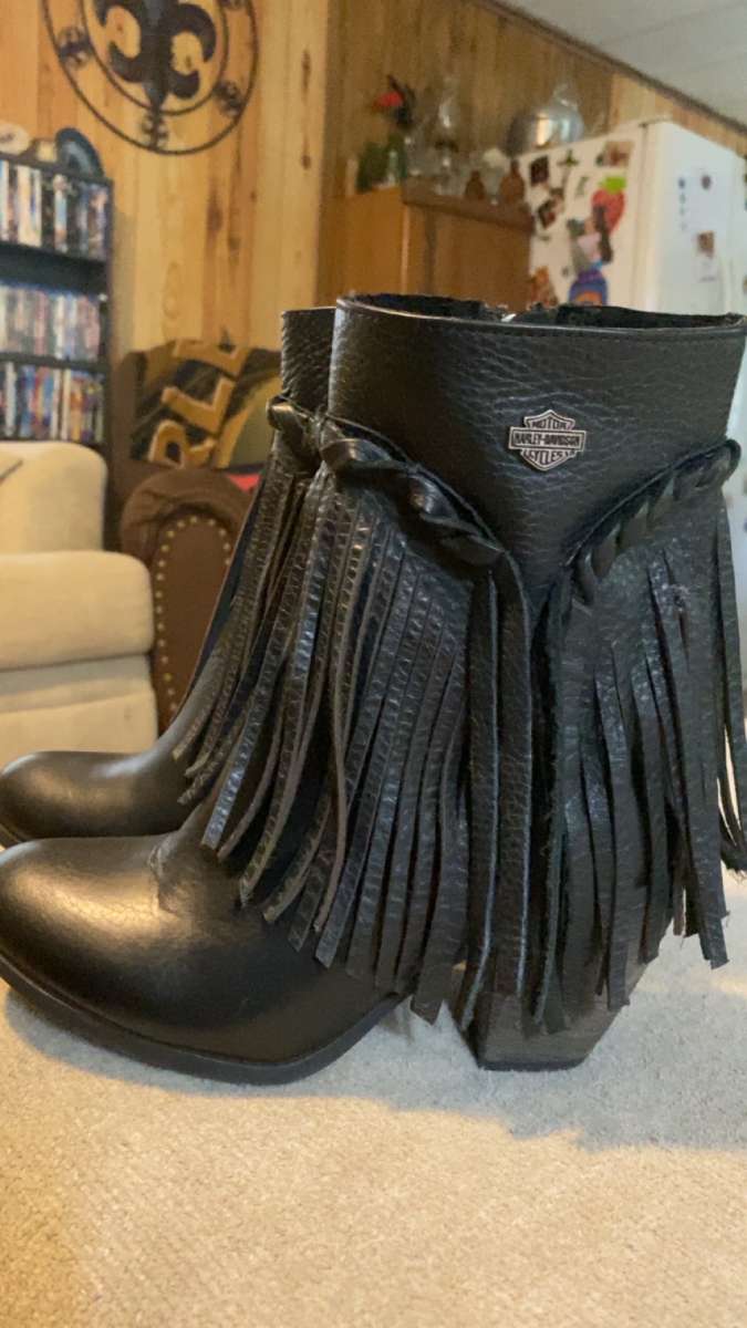 Harley Davison fringe boots