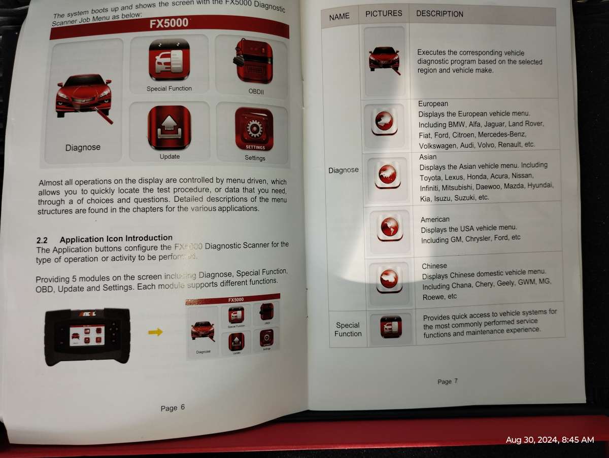 Ancel FX 5000 full system scan tool