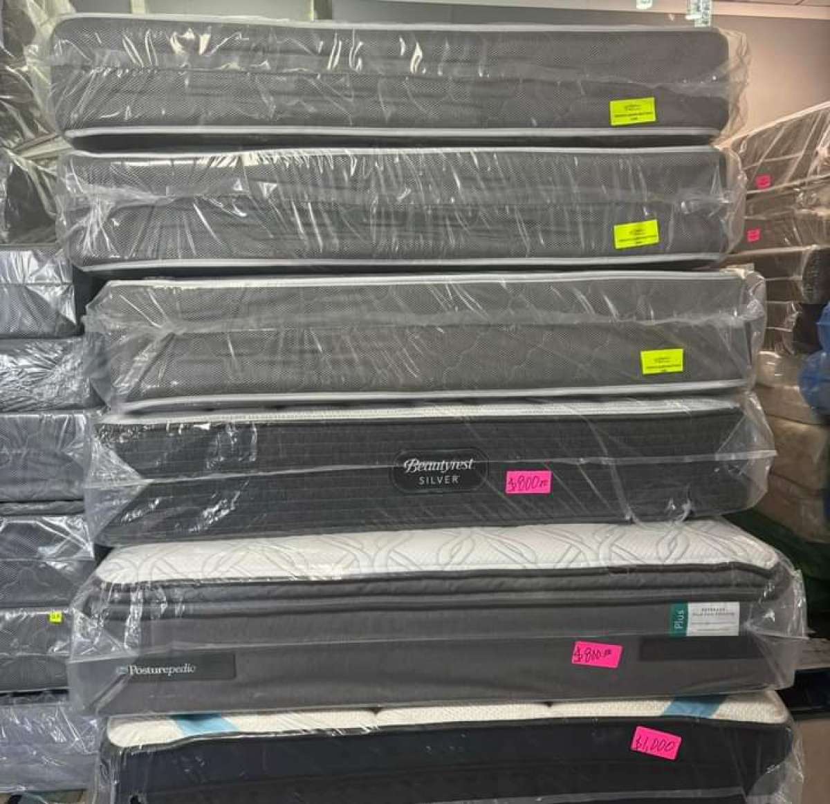 mattresses and boxsprings