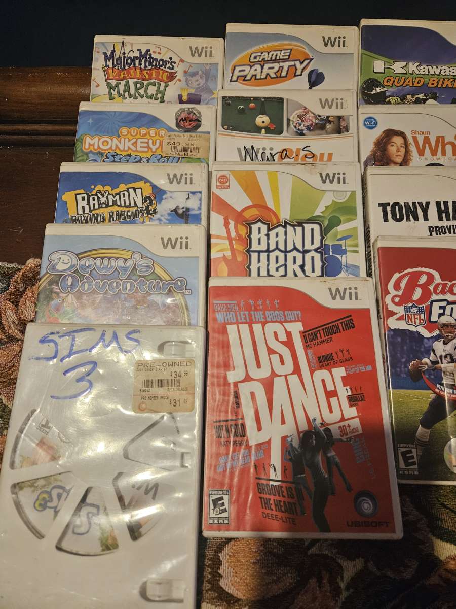 wii game system with 18 games