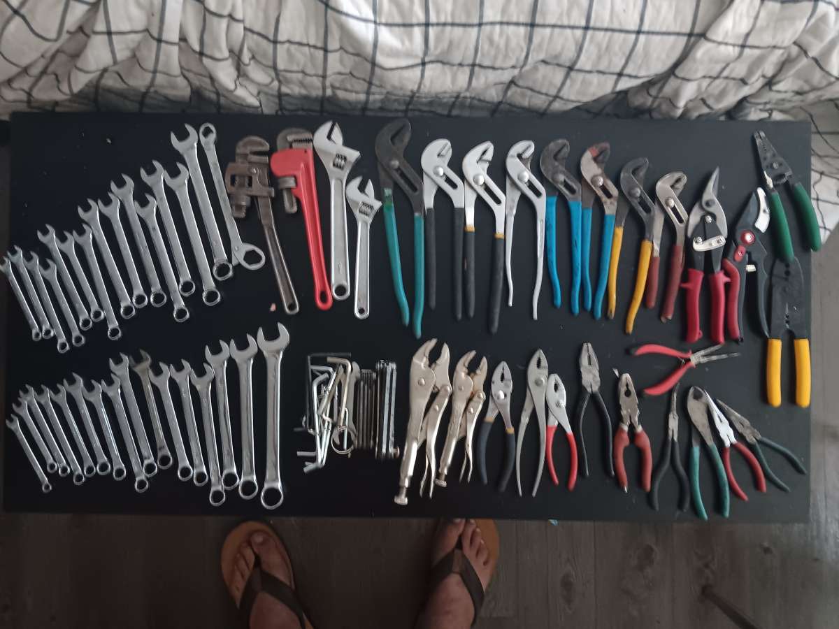 lots of tools and hardware