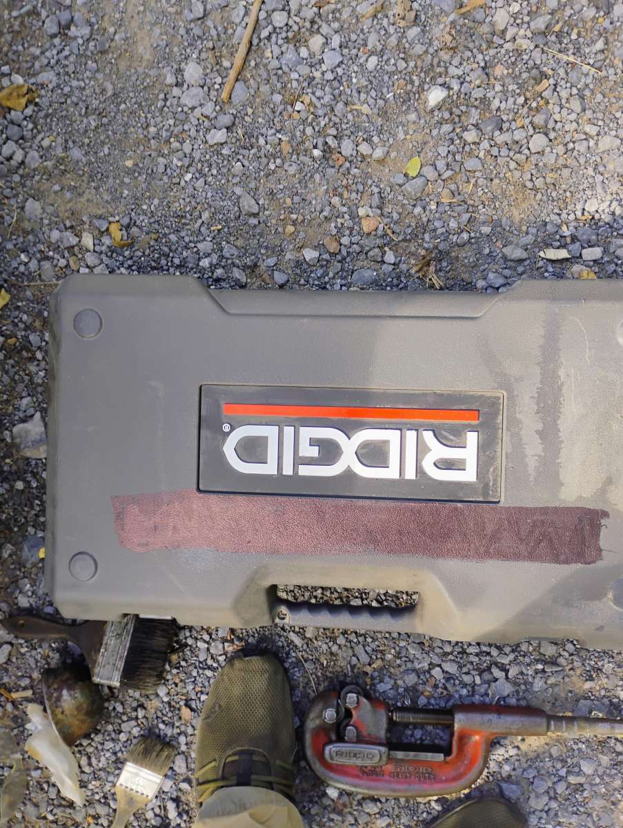 Ridgid pipe threading set