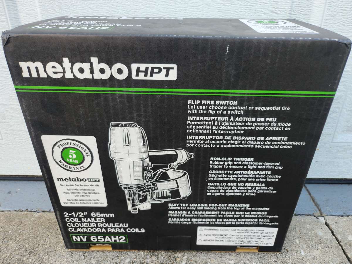 Metabo HPT Pneumatic Coil Siding Nailer