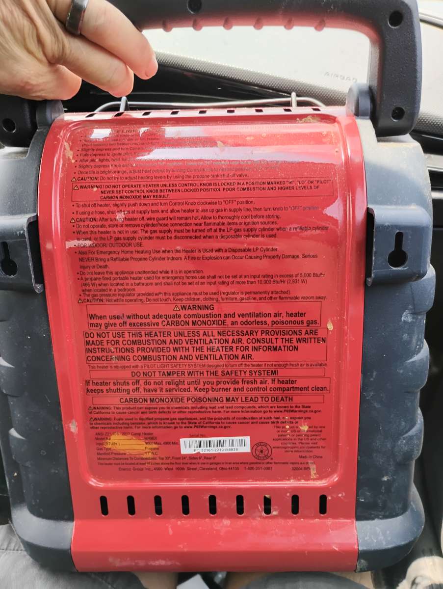 portable buddy Mr heater