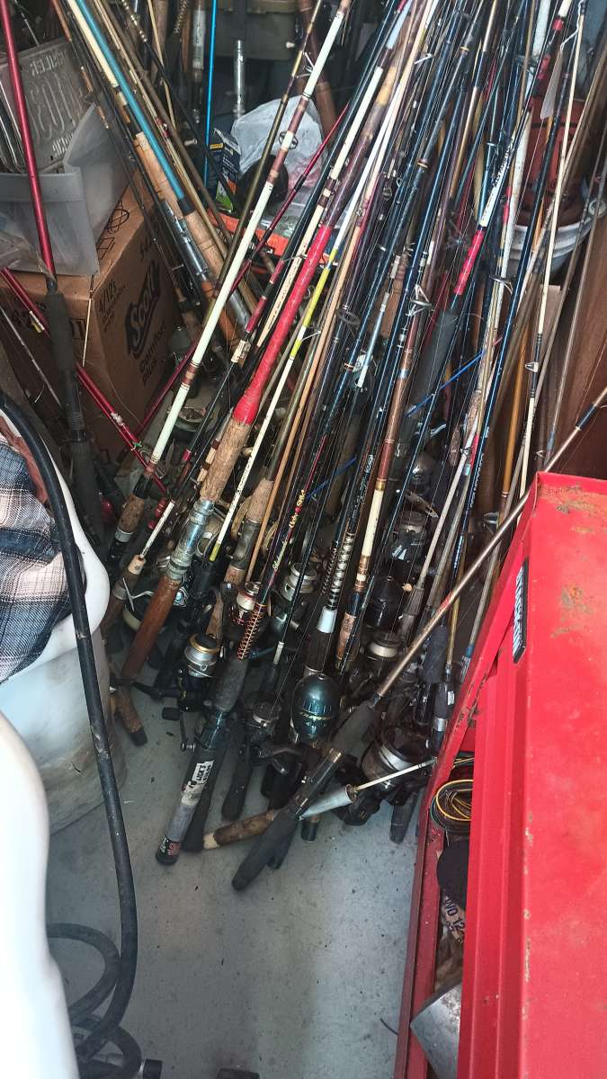 motorcycle pickup truck fishing gear