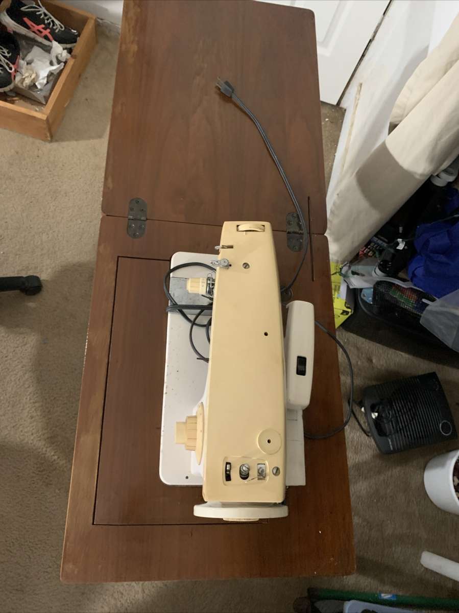 Vintage sewing machine by singer