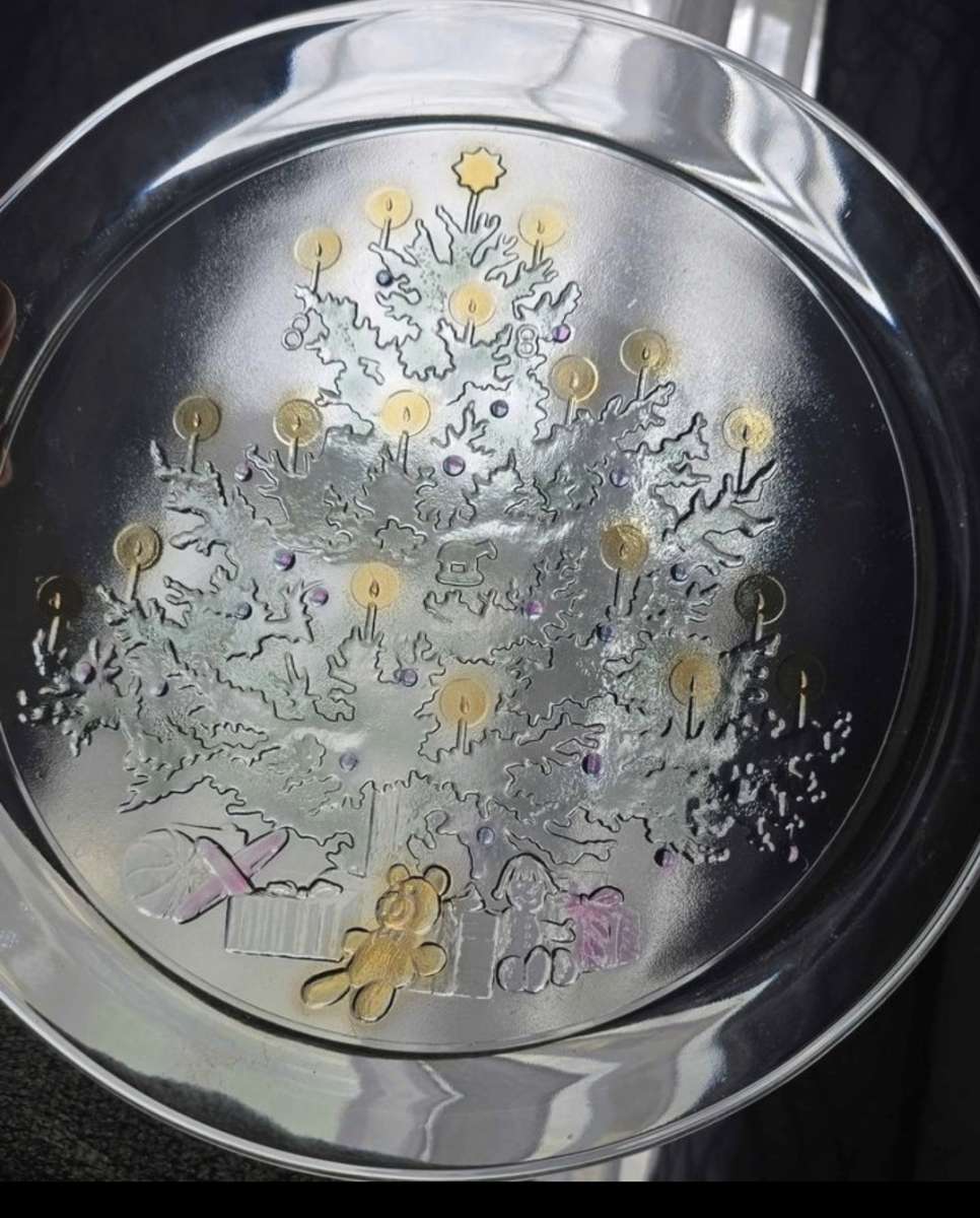 Glass Cookie and Relish serving platters