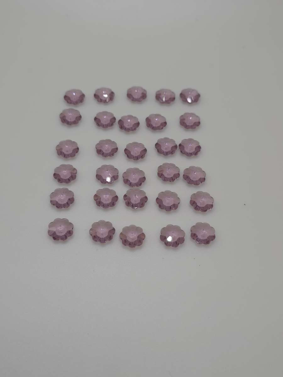 Swarovski 3700 flower 10mm lt amethyst