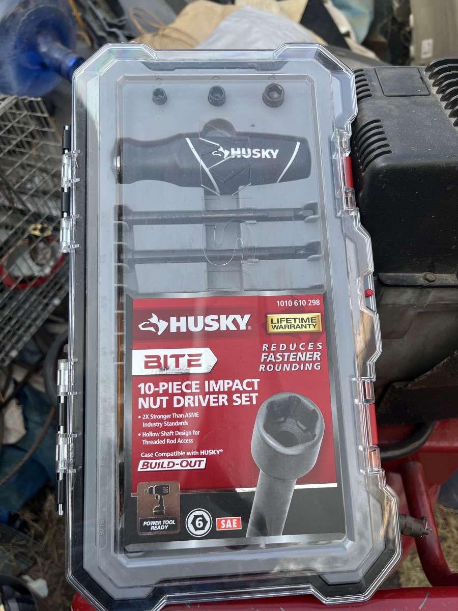 BITE Husky 10 Piece Impact Nut Driver set