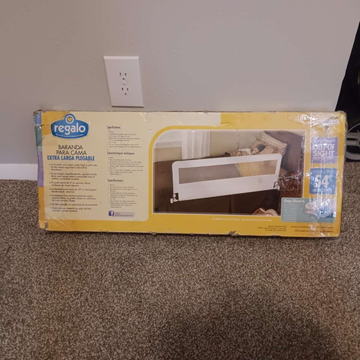 bed safety rail