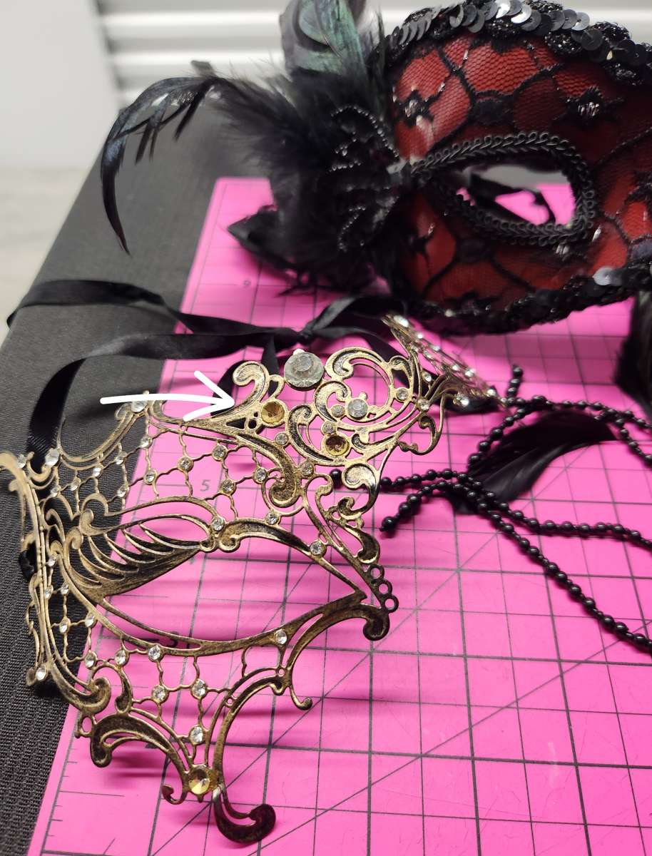 3pcs MasqueradeMardi GrasParty Half Masks