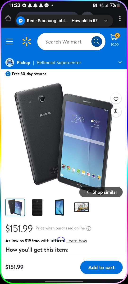 Samsung galaxy tablet  e
