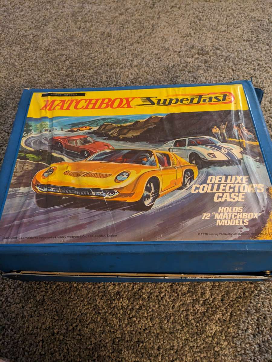 vintage Matchbox Cars by Lesney with Travel Case