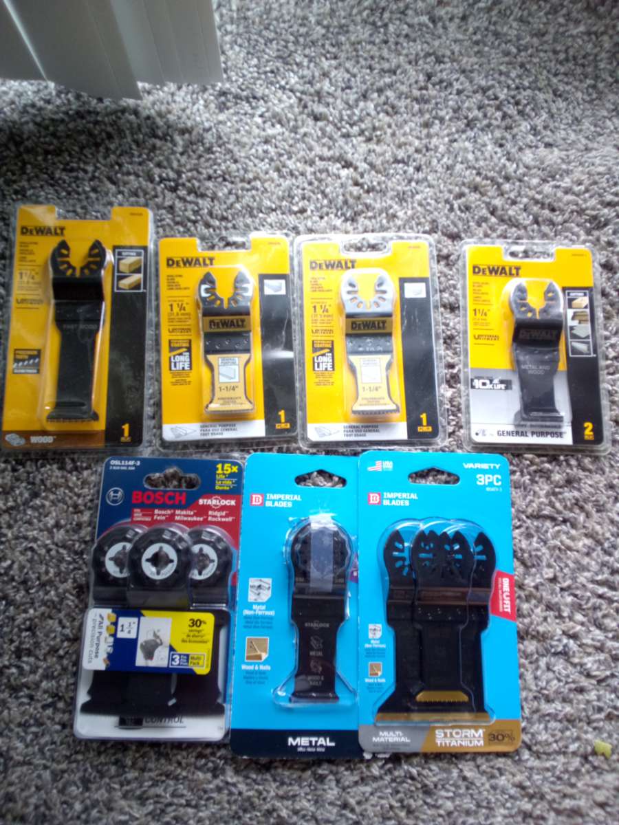 DeWalt Bosch Imperial Blades oscillating blades bundle