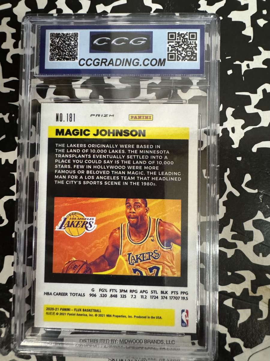 2020 21 panini flux PRIZM  silver cracked ice GEM MINT 10