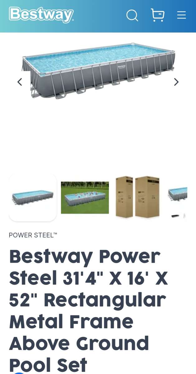 Bestway Power Steel 31ft Metal Frame Pool