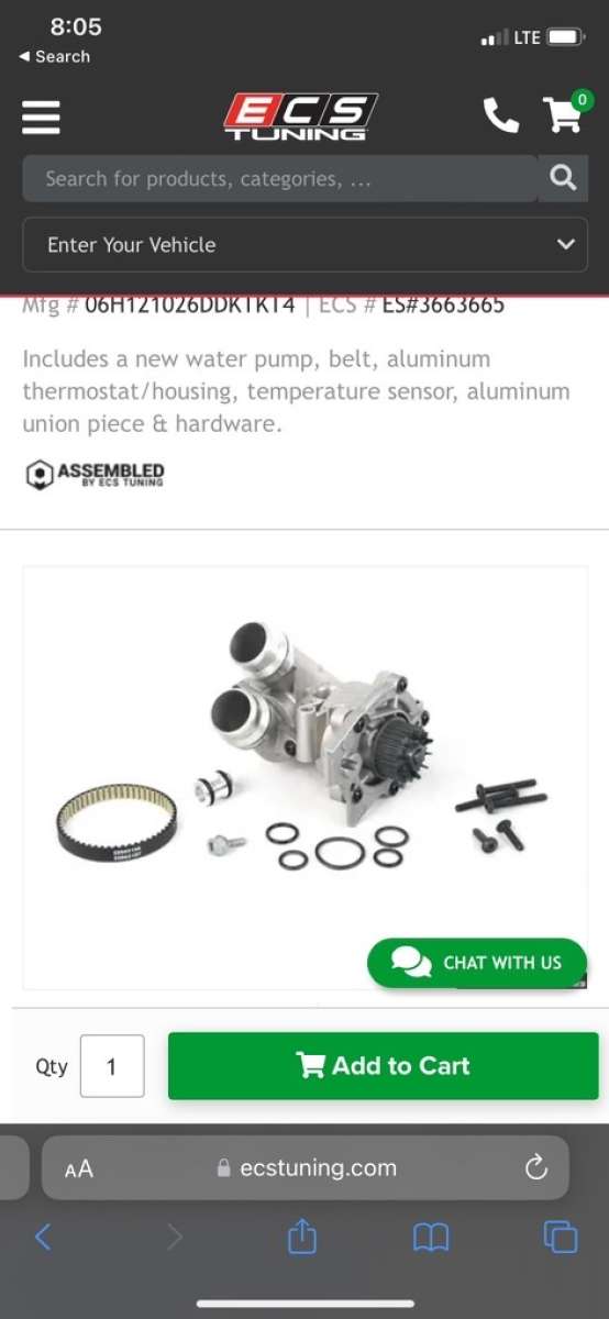 20T upgraded aluminum Water pump