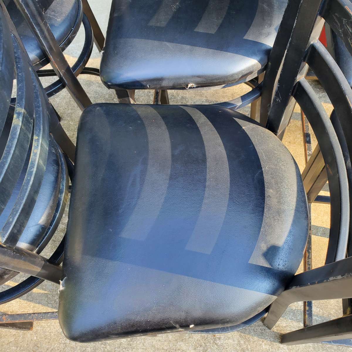 Metal Chairs  Bar Height W Cushioned Seats  RRR Furniture
