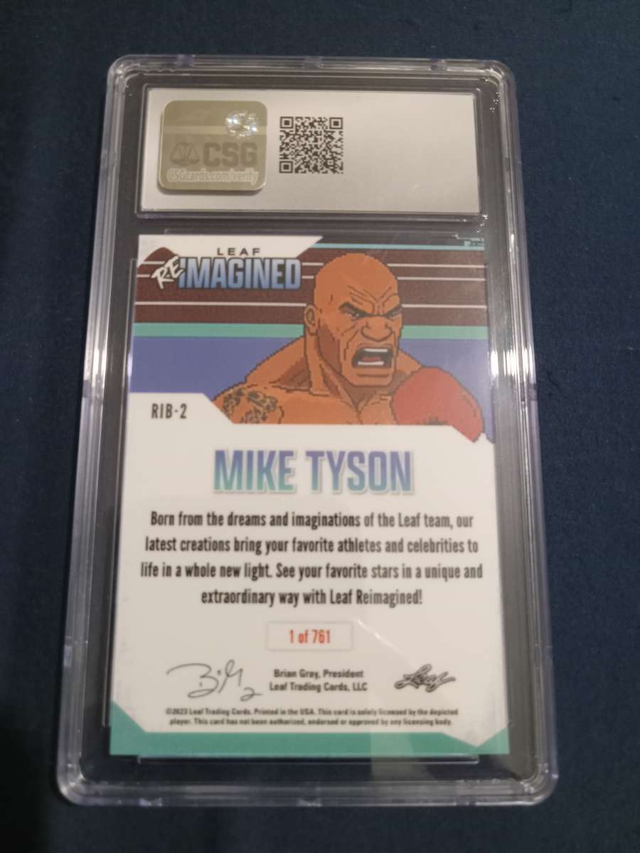 Mike tyson graded sports card