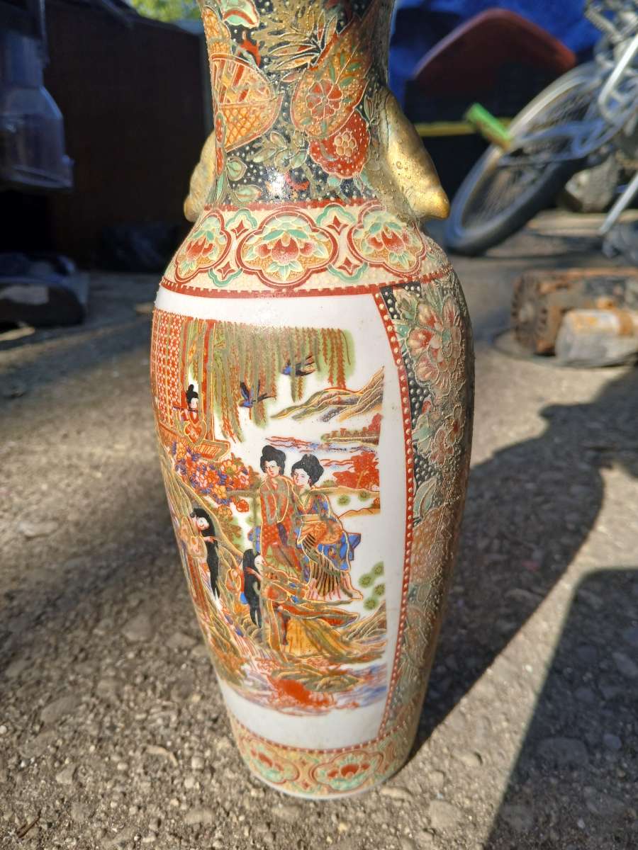 Japanese Satsuma Porcelain Vase
