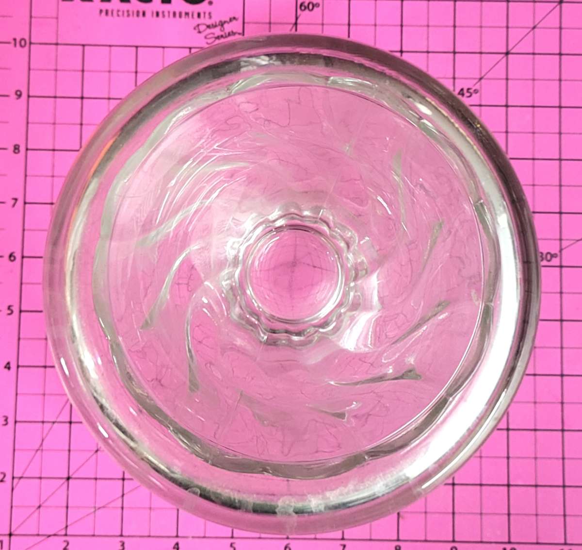 Vintage Glass 8 Trifle Bowl on Beautiful Swirl Pedastal