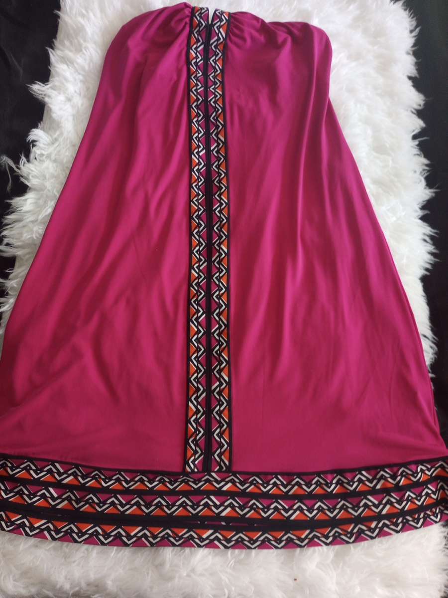 beautiful pink satin feel dress Calvin Clien