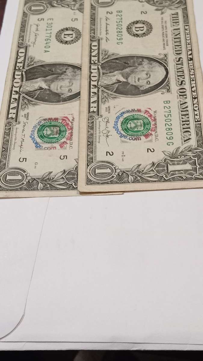 this is a printing Error on the both bills