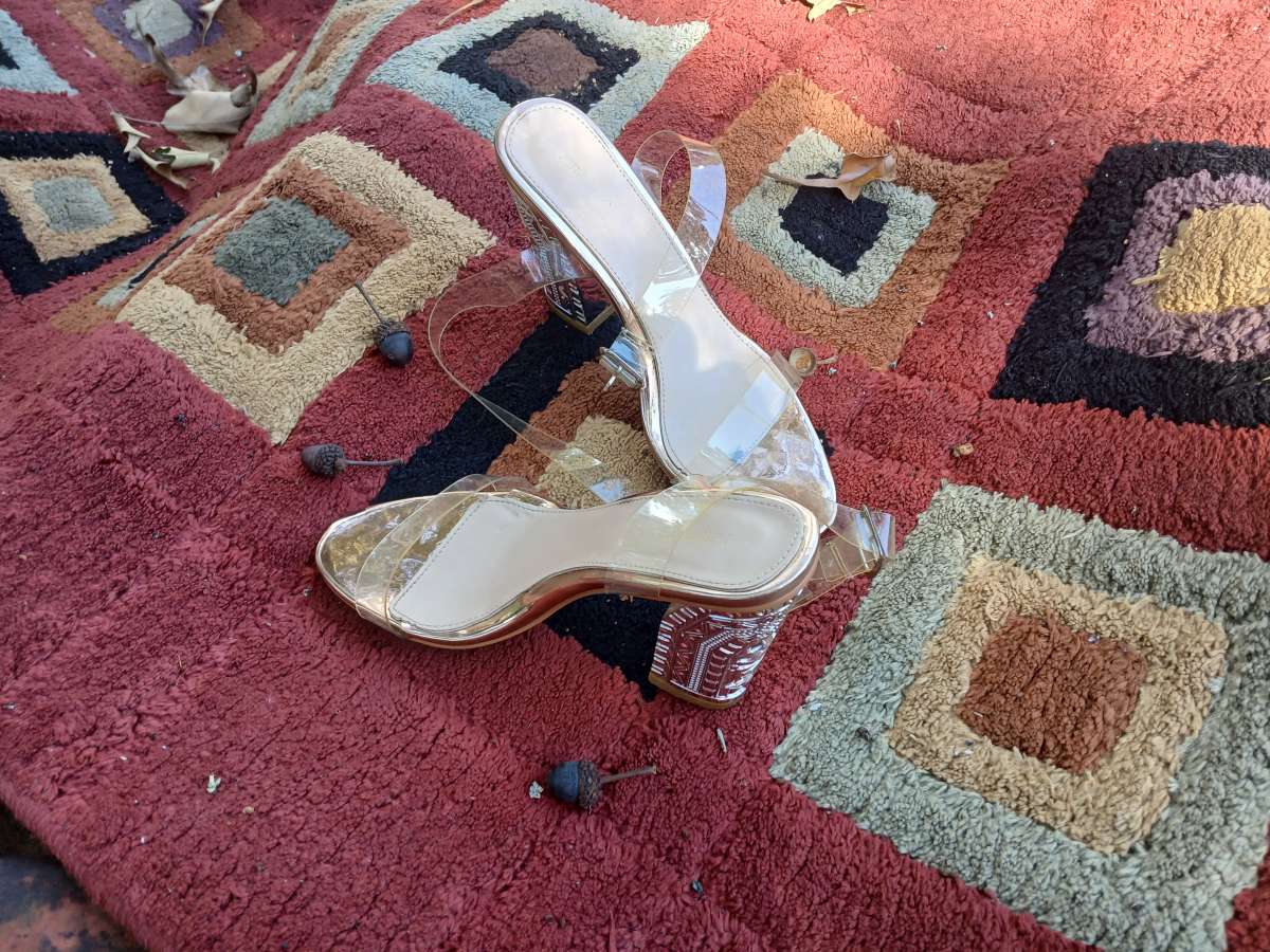 Clear  river high heels