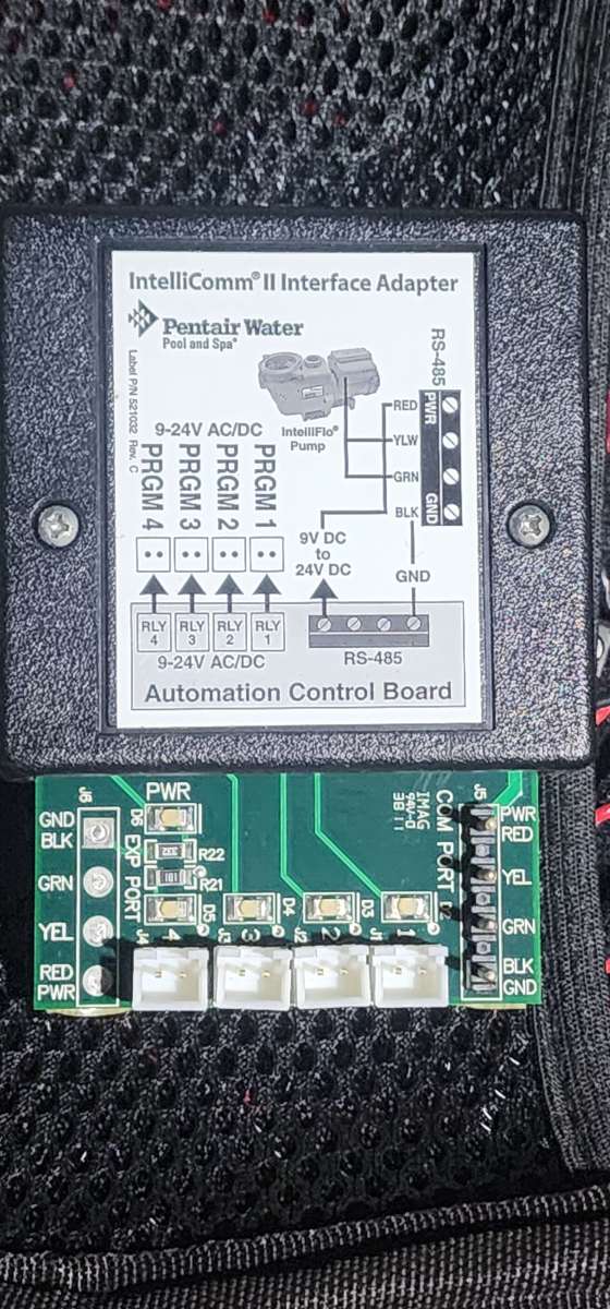 pentair intellicomm 2 interface adapter
