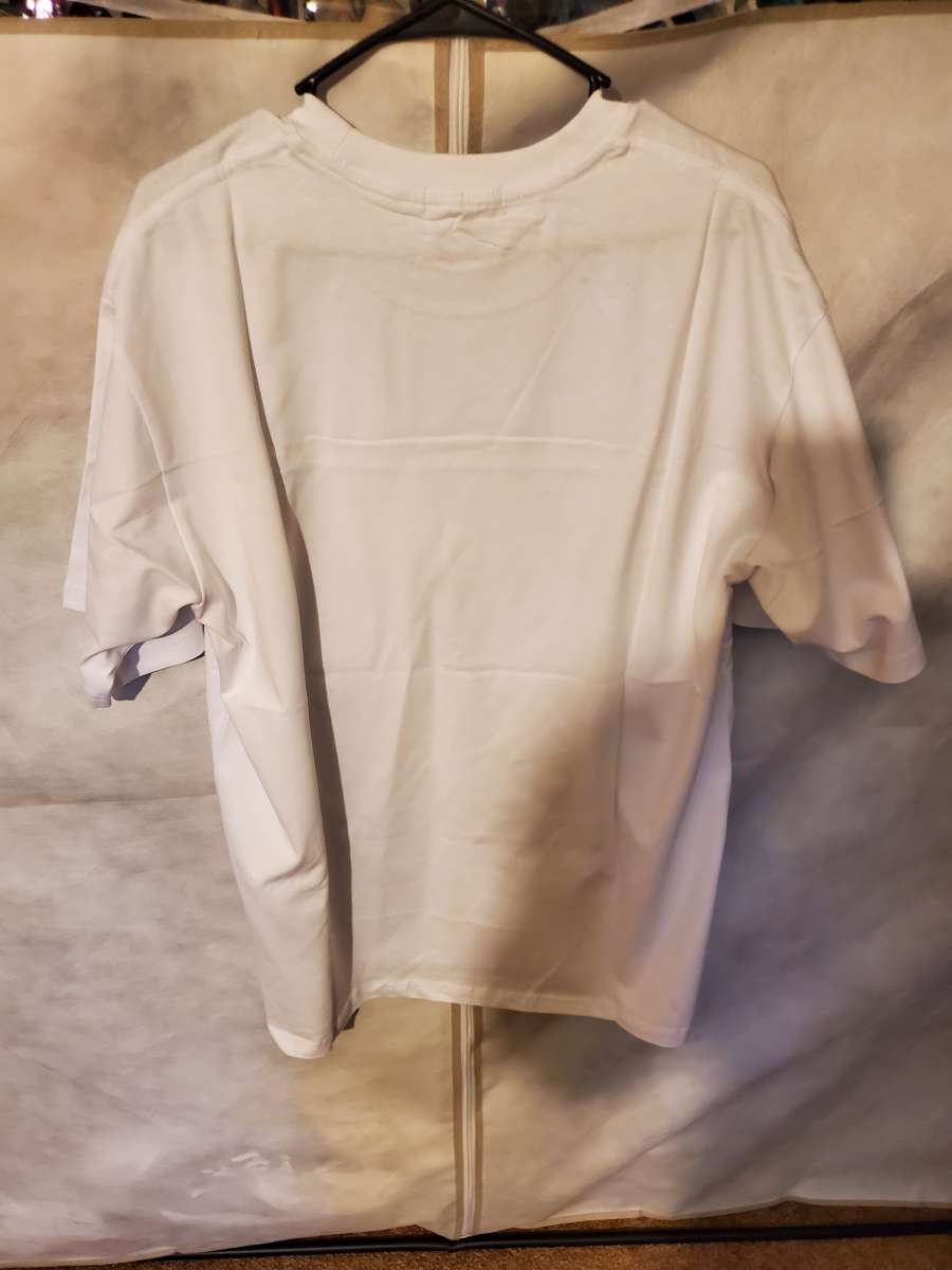 Purple brand graphic design shirt