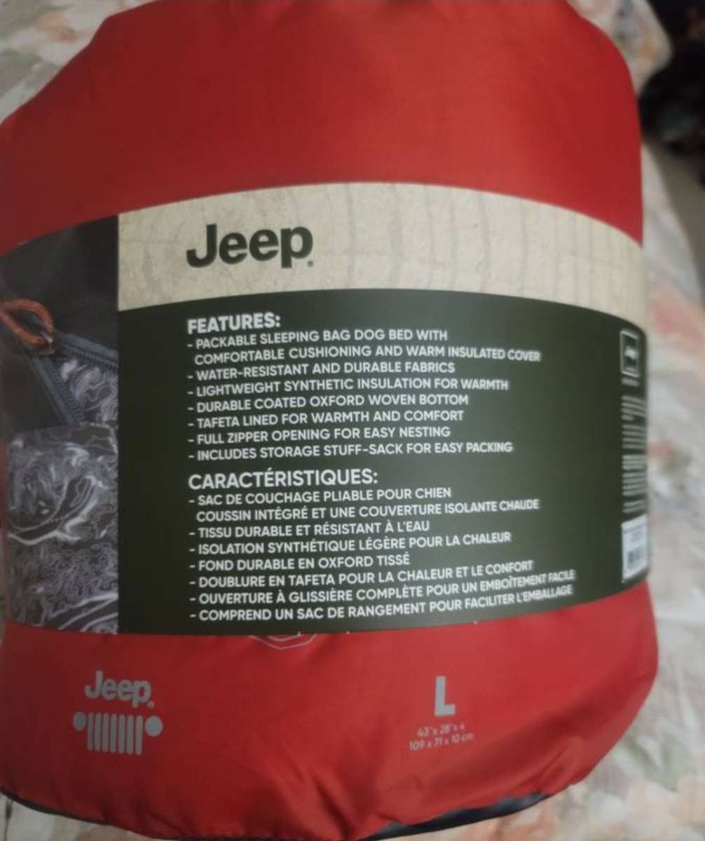 Venture Sleepin Bag Dog Bed  Large 43x28 109x71 Cm