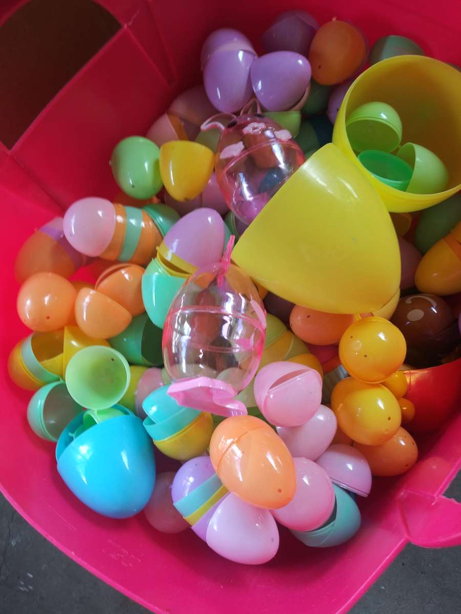 Easter Eggs with pink bag