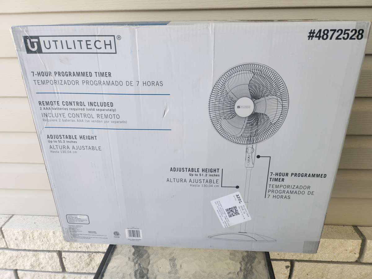 Utilitech 18 Inch Pedestal Fan
