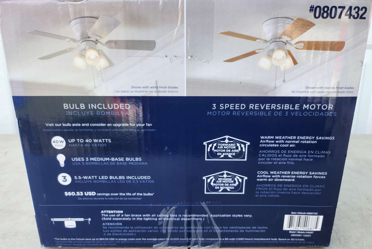 Harbor Breeze Centreville Ceiling Fan with Light Kit