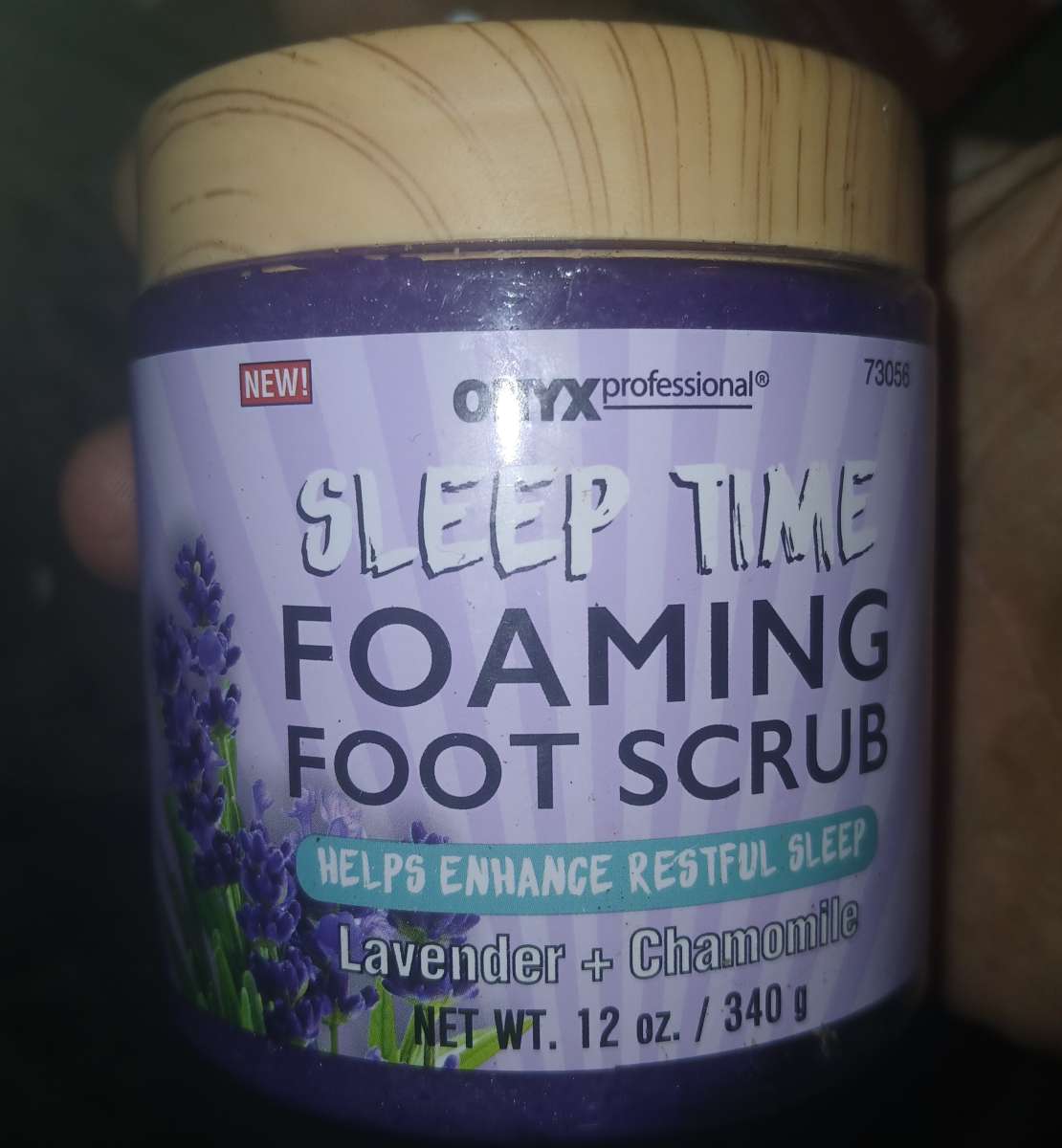 ONYXprofessional SLEEP TIME FOAMING FOOT SCRUBHELPS ENHANCE