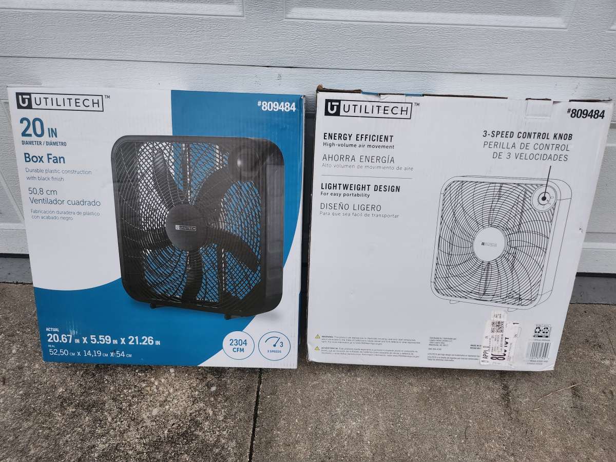 Utilitech 20 Inch Box Fan