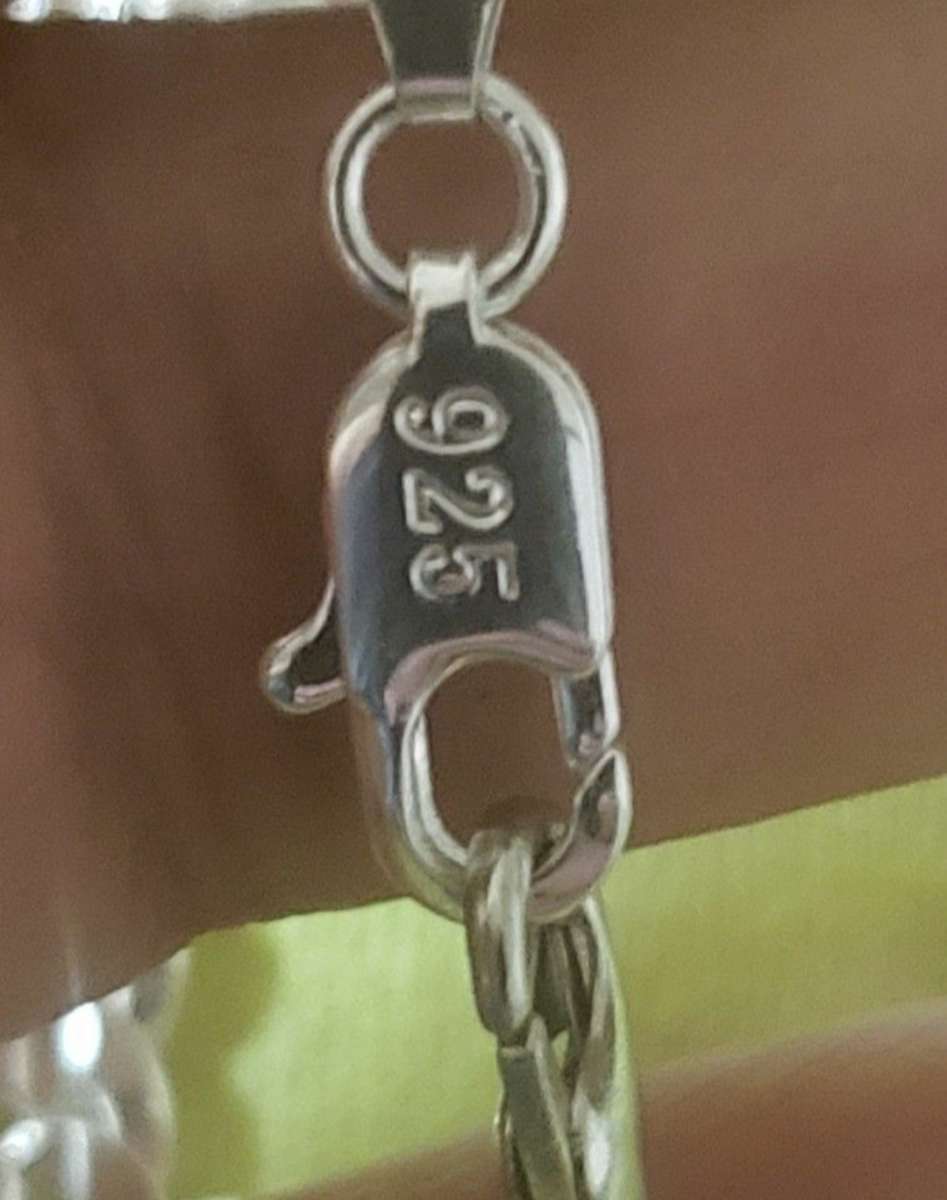 new 5mm stamped 925 Cuban link with cross pendant