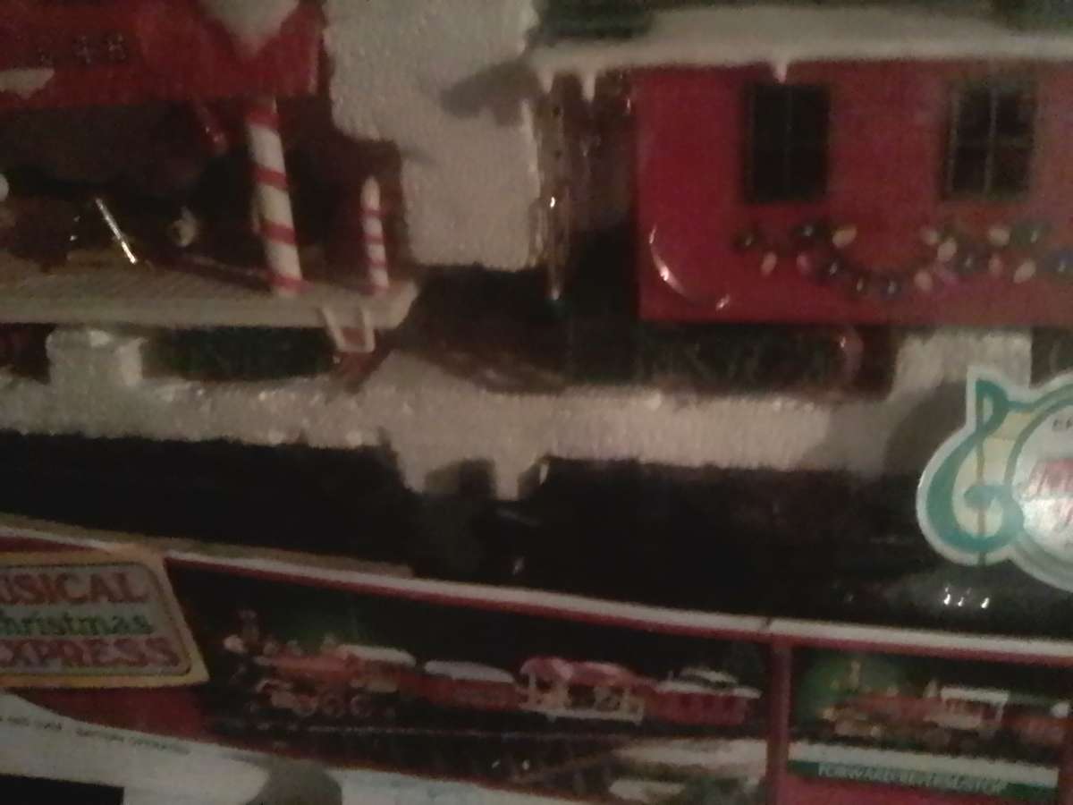 antique train in a box