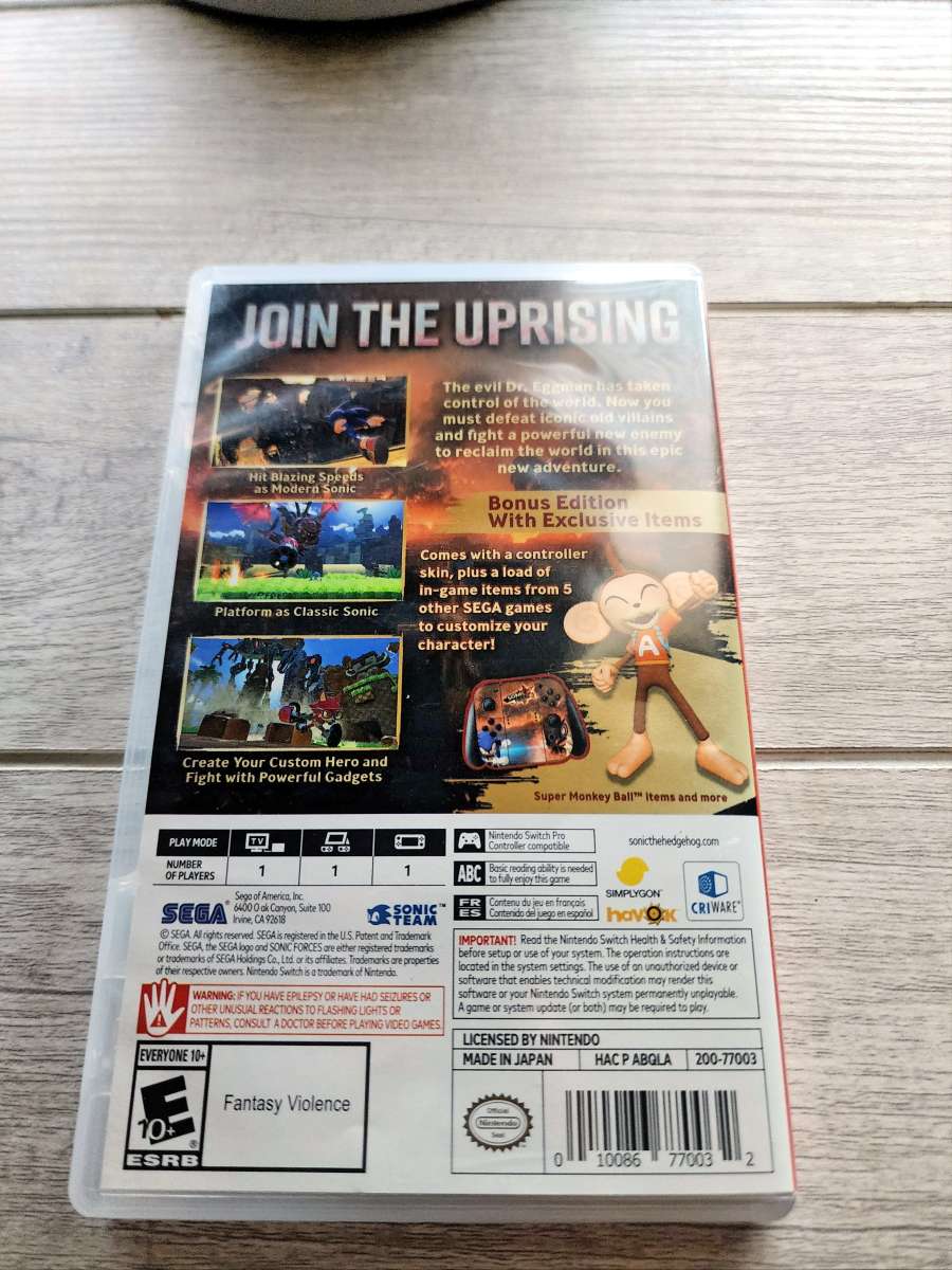 Sonic Forces Switch Game 20