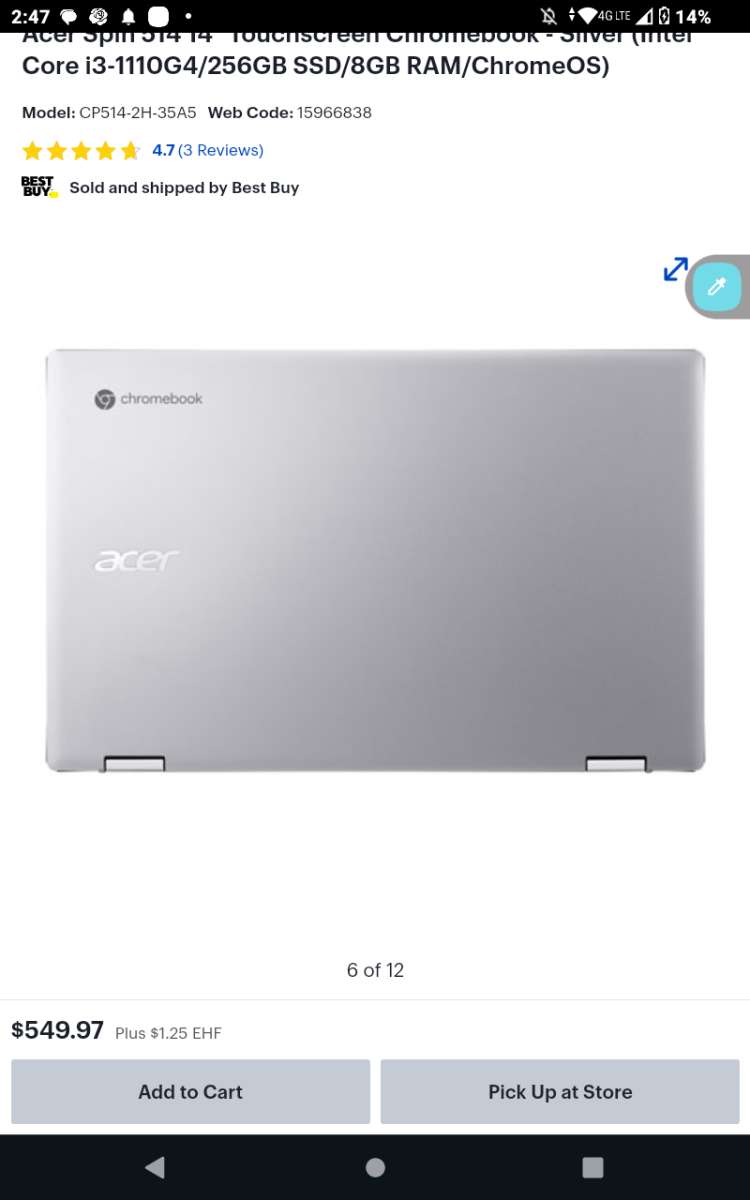 ACER CHROMEBOOK LAPTOP