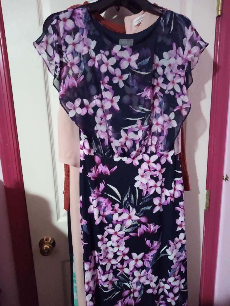 purple flower dress