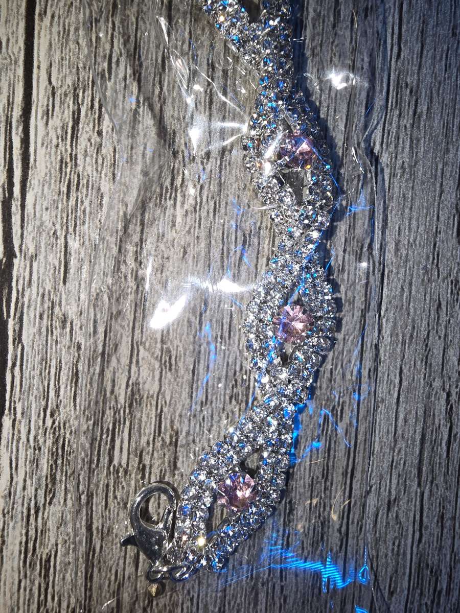 pink and diamond swarovski crystal Boutique bracelet